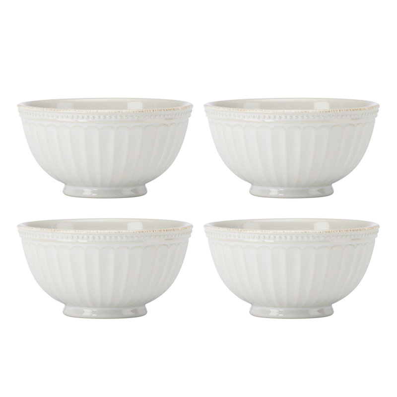 Lenox French Perle Groove 12-Piece Dinnerware Set