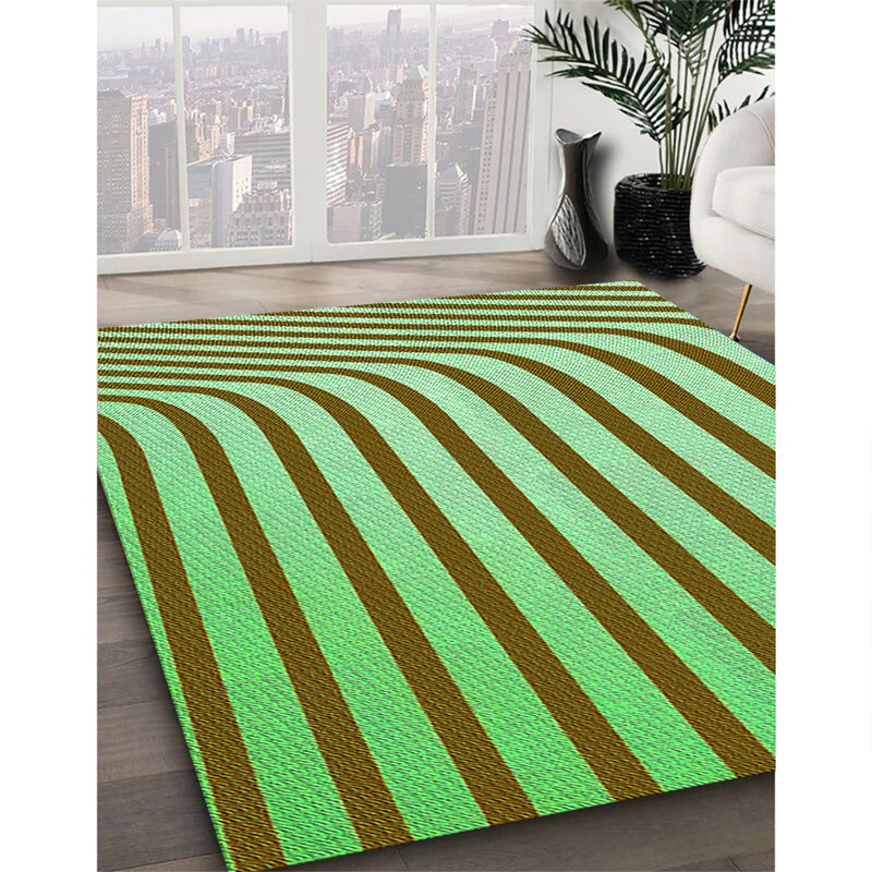 Striped Indoor Rug, Square 7'