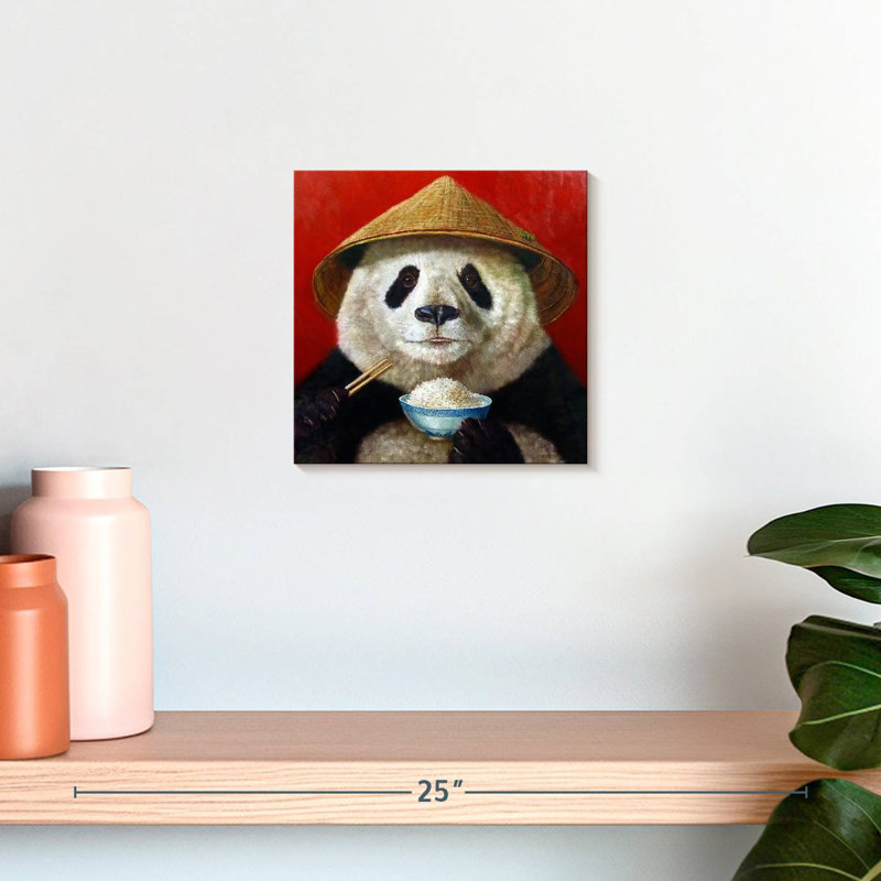 Crowle Panda Feast, H 10 po x l 10 po