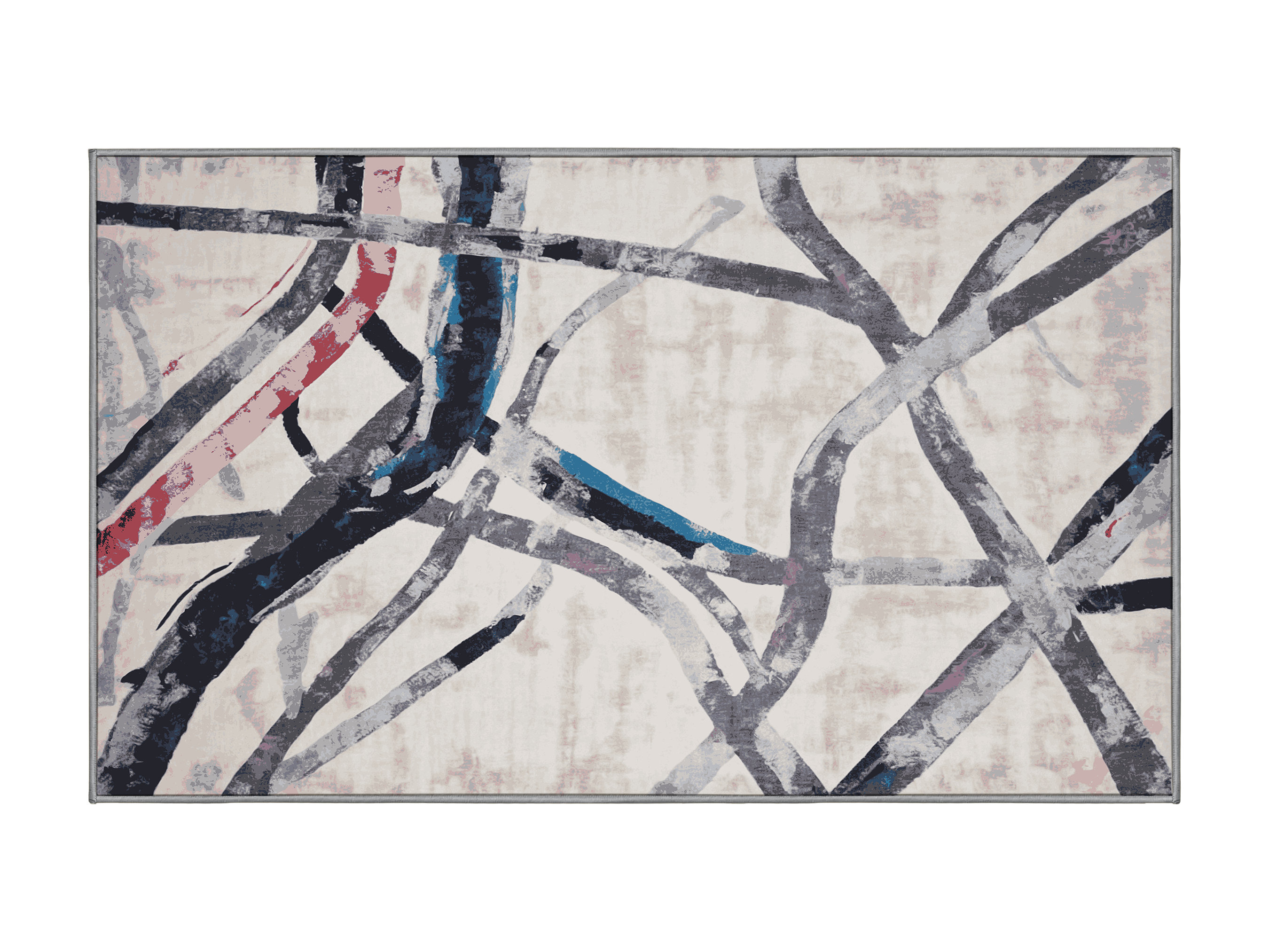 Ivy Bronx Machine Washable Gray Area Rug | Wayfair