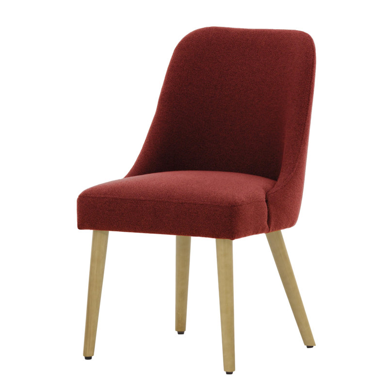 Lexi 48cm H Velvet Upholstered Side Chair, Burgundy