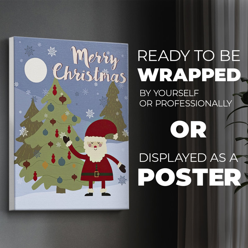 Winer Santa I - Impression sur toile seulement - NON CADRE