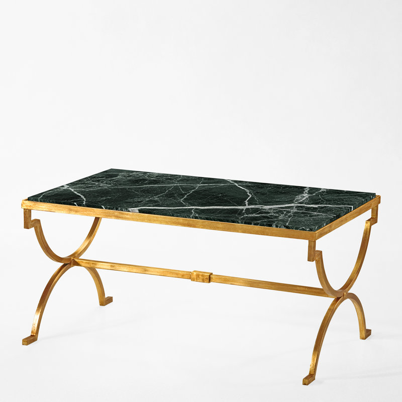 Federico Marble Coffee Table, Gold
