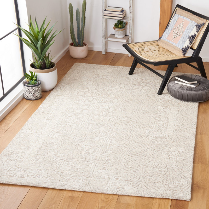Tapis oriental en laine touffeté à la main Kyndall, Rectangle de 5 pi x 8 pi