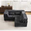 Canapé 3 places Mahjong surdimensionné avec sectionnel modulaire convertible, tissu polaire circulaire, aucun assemblage requis, mousse à mémoire de forme haute densité, oreillers pour une ambiance relaxante, matelas de sol à compression, modulaire sans os à monter soi-même.-202129056-202129246