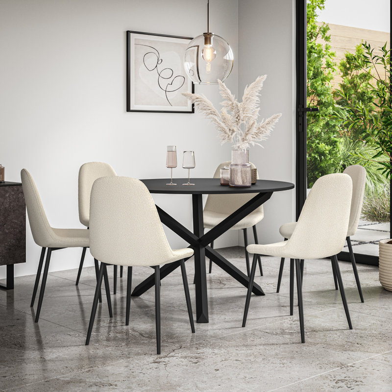 Weatogue 6 - Person Dining Set, Black