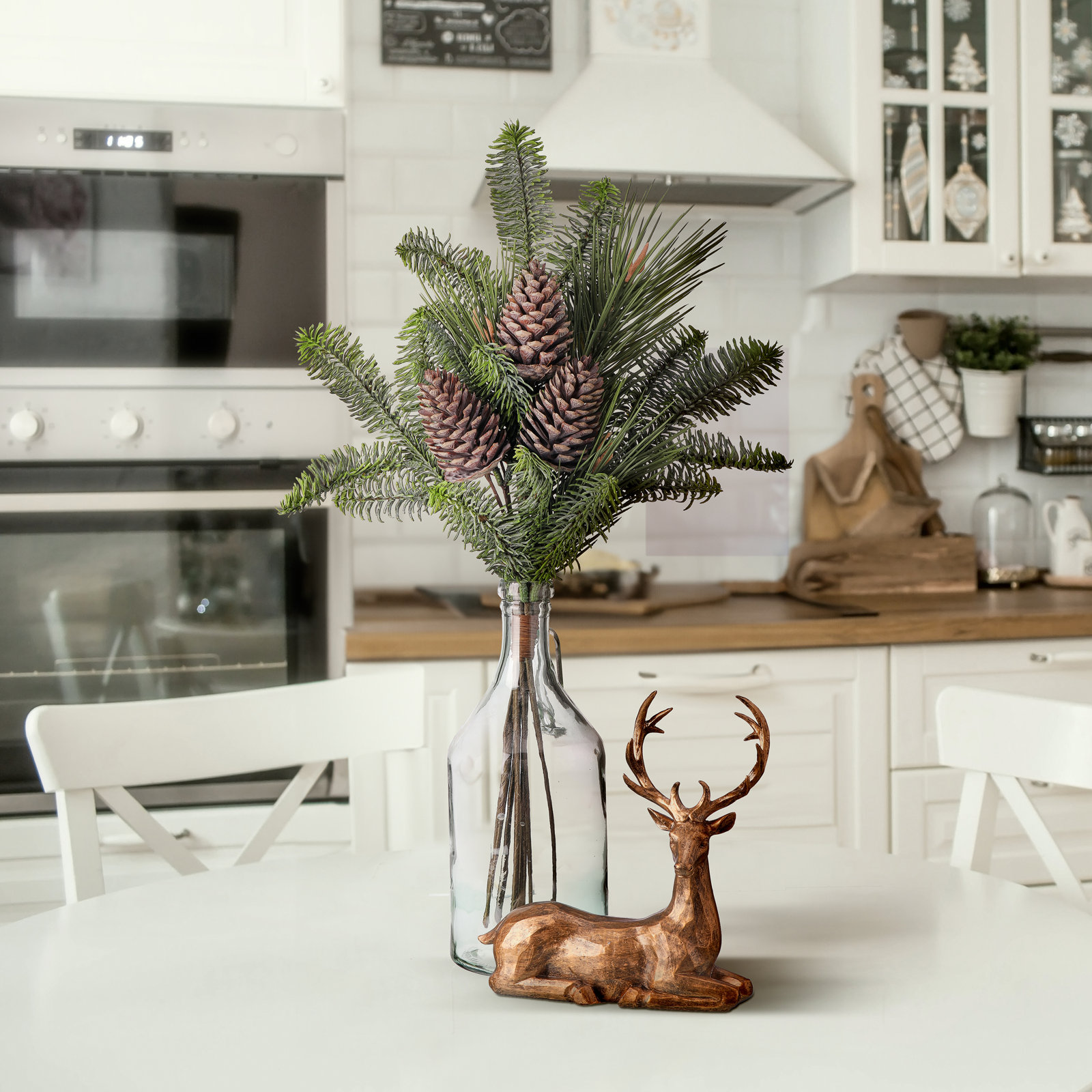 NATURAL LOOK GREENERY Pine Cone Stems