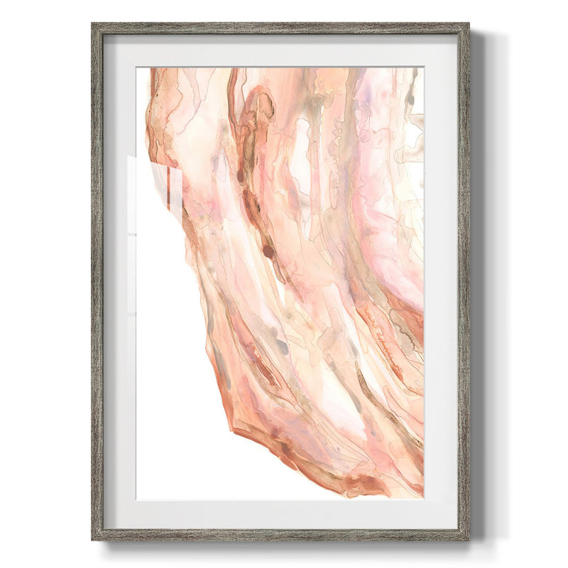 Rose Quartz II -Framed Print, Distressed, 28.5" H x 20.5" W