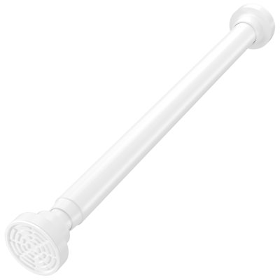 Tringle de rideau de douche droite réglable en acier à tension réglable de 17 à 28 pouces, anti-dérapant, tringle à rideaux sans perçage, porte de placard de cuisine pour salle de bain