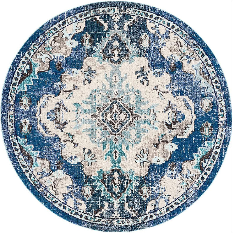 Madison Performance Oriental Rug, Round 6'7"