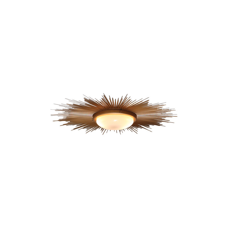 Sunburst 2-Light Fixture Flush Mount