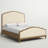 Marlo Solid Wood Arched Headboard Upholstered Bed-1709090448