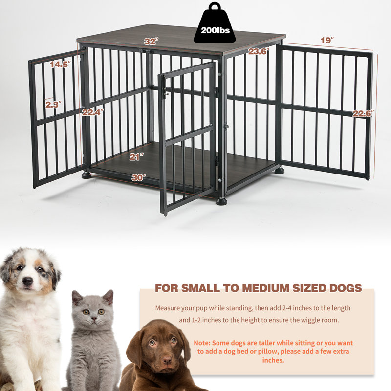 Emalena Pet Crate with 3 Doors