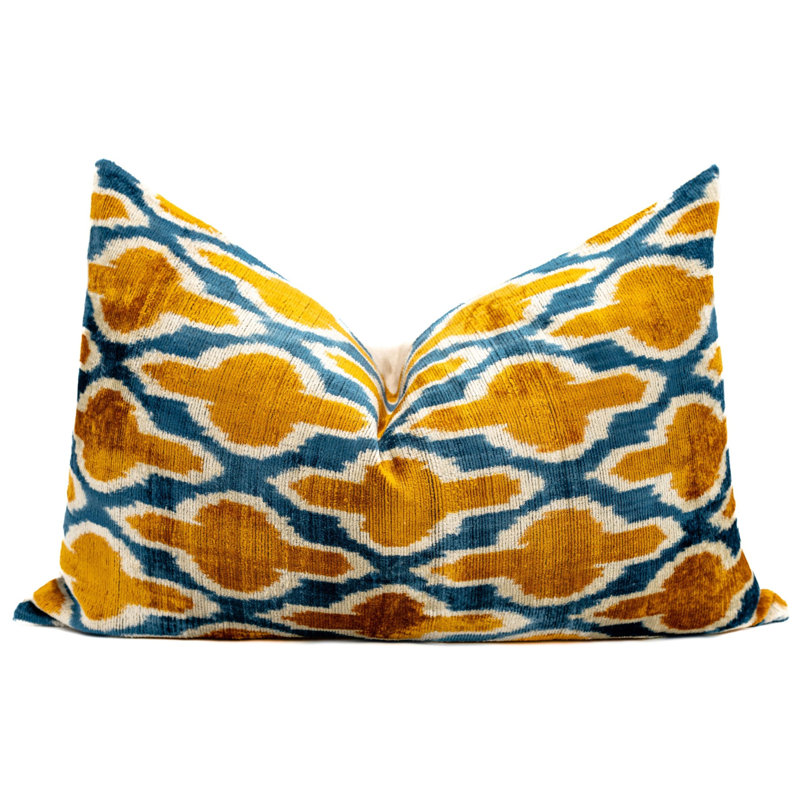Geometric Velvet Throw Pillow