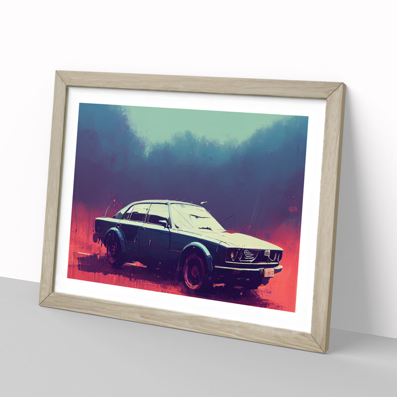 Concept Car Vol.1 - Framed Print, 34cm H x 46cm W x 2cm D, Oak