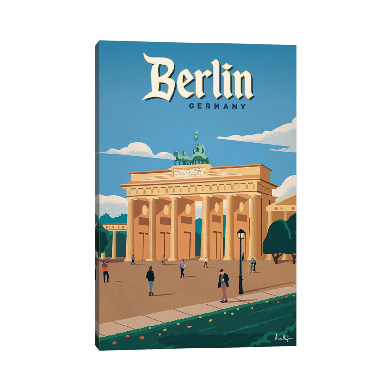 Brandenberg Gate 1 Piece Wrapped Canvas Wall Art, 30.48cm H x 20.32cm W x 1.91cm D