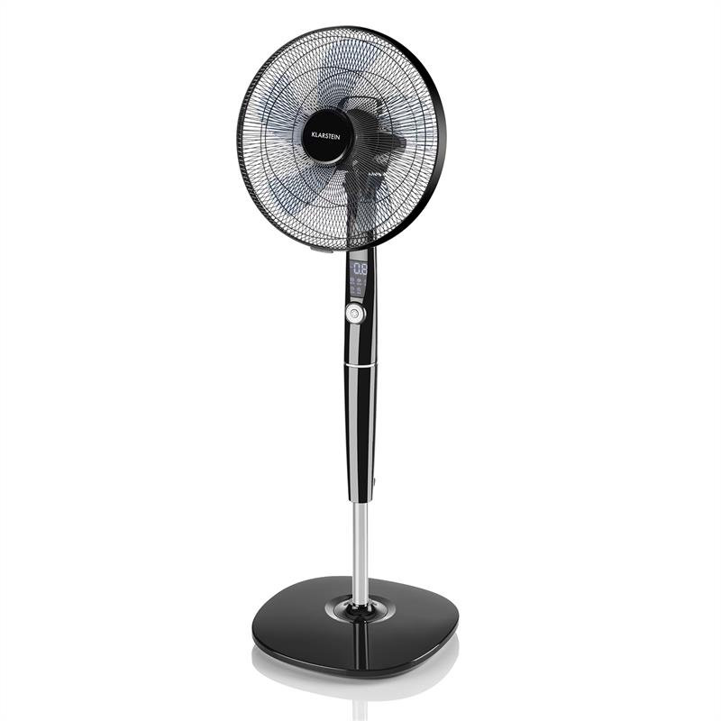 Silent Storm 45cm Oscillating Pedestal Fan, Black