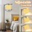 Lampe sur pied à arc avec abat-jour ajustable Lampe sur pied Bold Yellow White