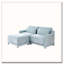 Canapé en chenille 2 places avec repose-pieds-1554434060