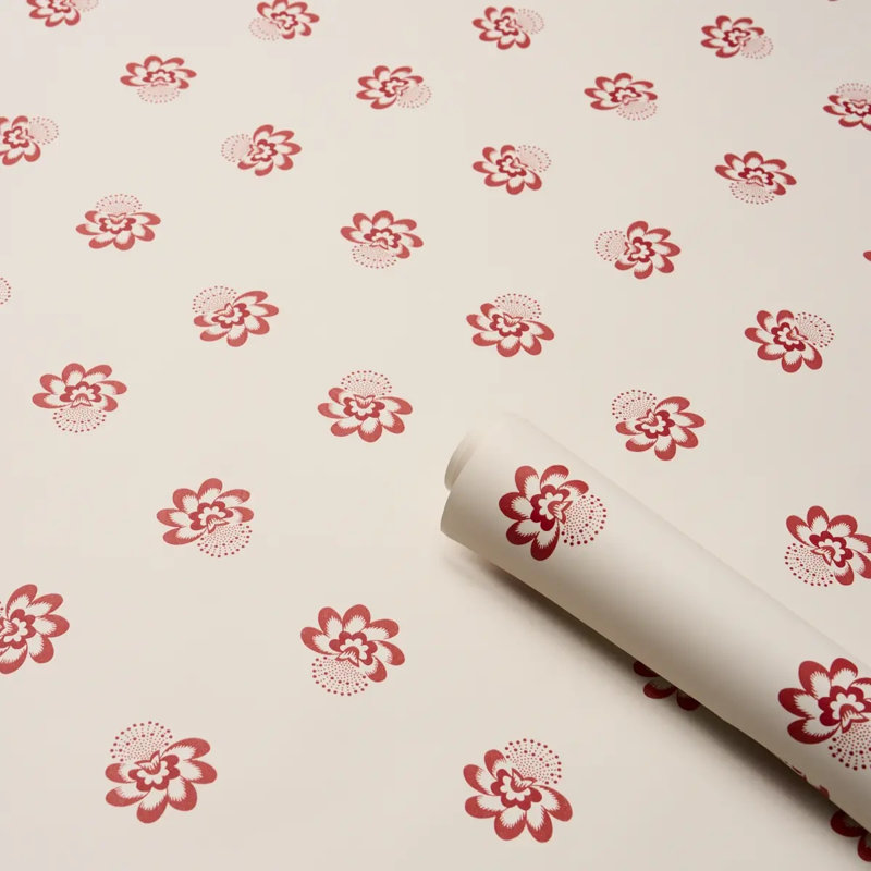 Auclair Floral Wallpaper, Red