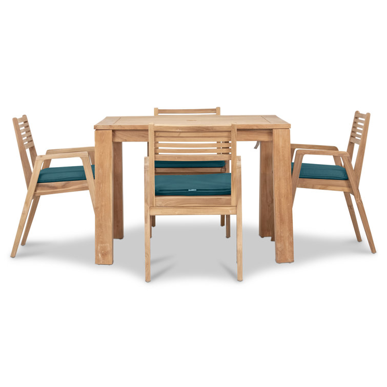 Thorne 43'' Rectangular 4 - Person Outdoor Dining Set
