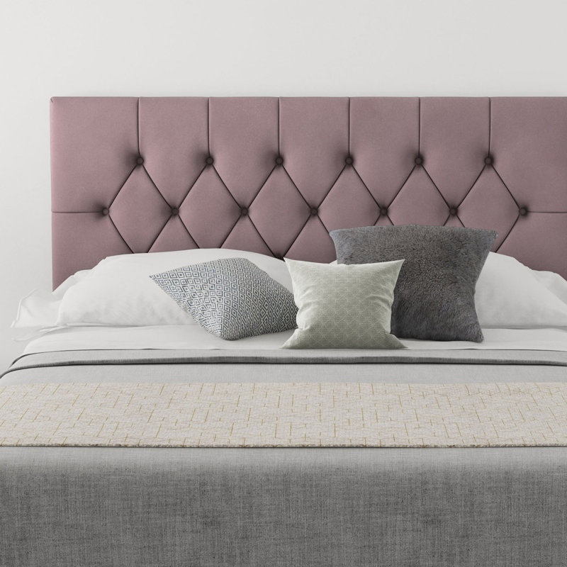 Talcott Upholstered Headboard, Single (3'), Velvet Blush