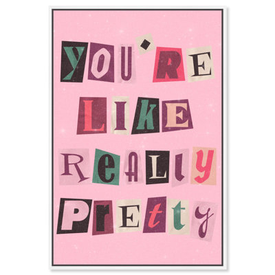 Really Pretty Canvas Trend Pink Wall Art by Art Remedy