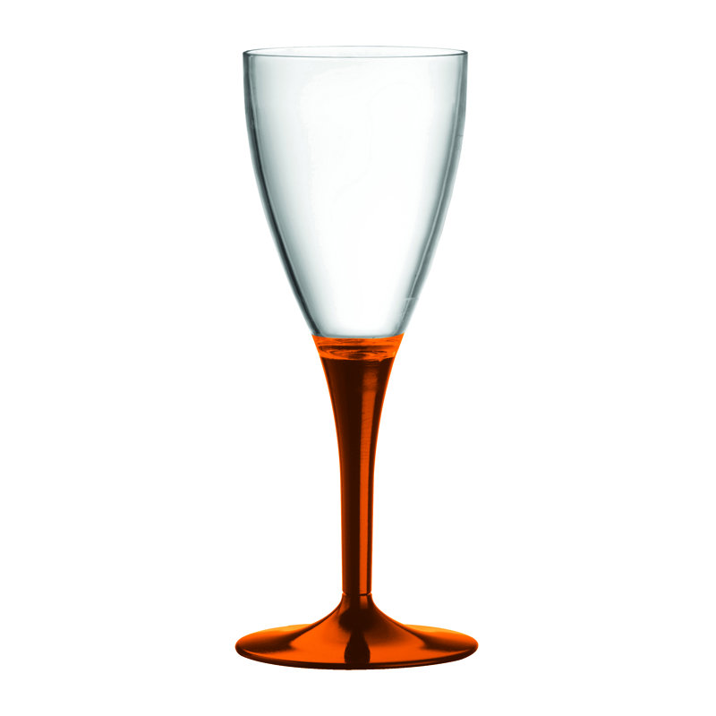 Polycarbonate Wine Glass - 6 Pieces, Amber