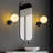 Stylish Black Wall Lamp, Metal Body with Glass Cap, 5.9 x 11.4 x 9.1 inches | E14 Socket, Max 40W (Bulb Not Included) | IP20 Rated, Perfect for Modern Home Decor & Ambiance Lighting, Sleek Design-116324543