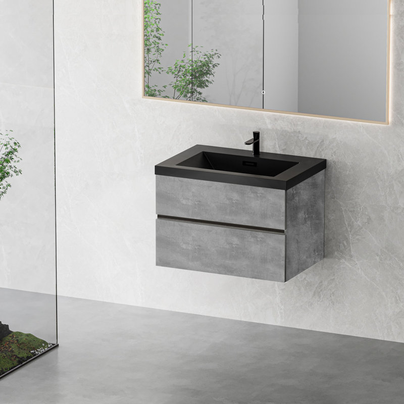 Meuble-lavabo mural moderne pour salle de bain