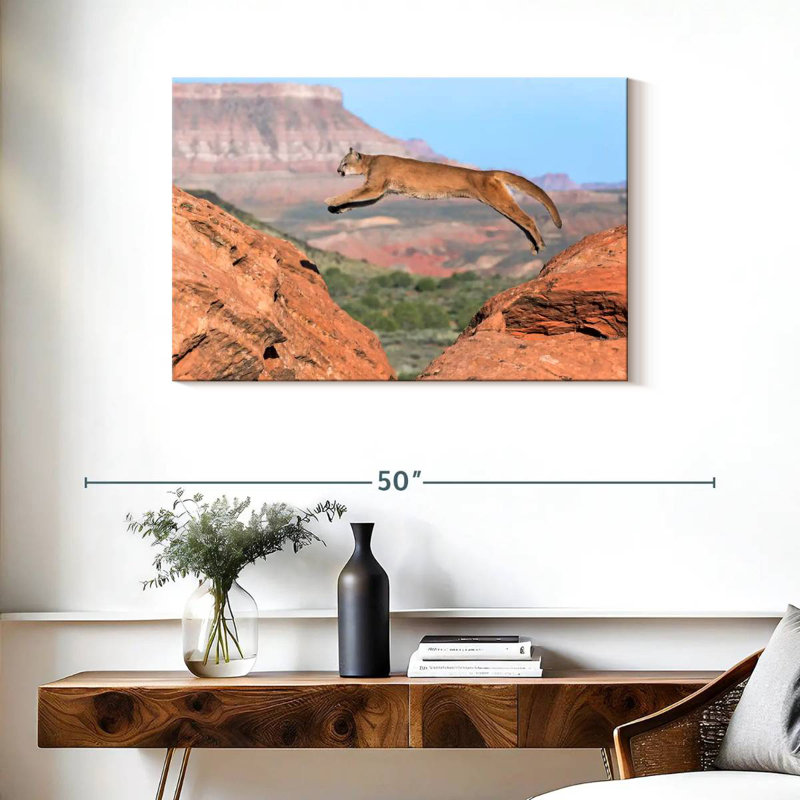 Brampt Mountain Lion, 24" H x 36" W
