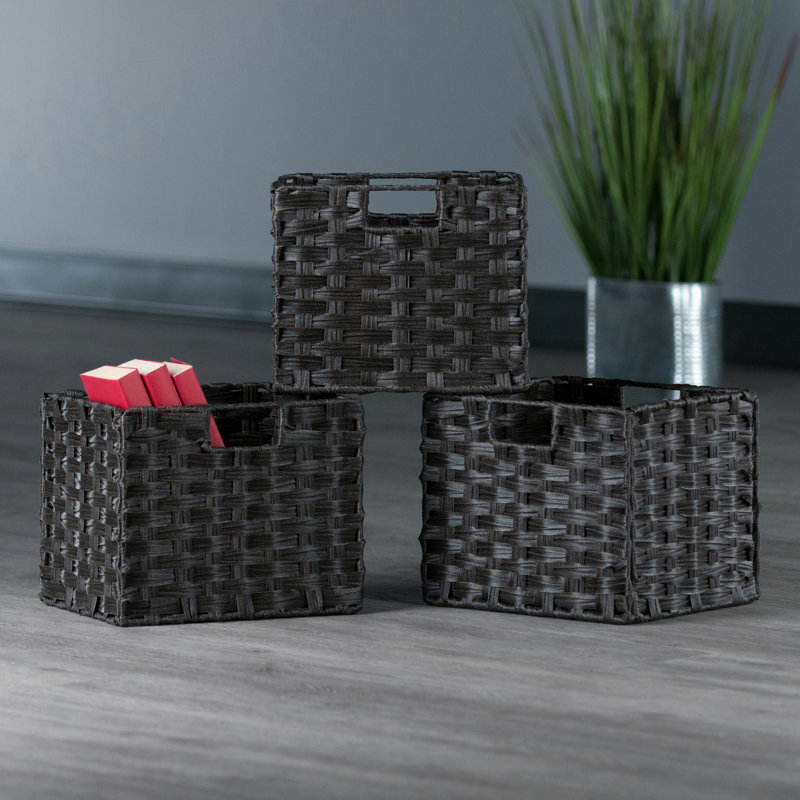 Ensemble de paniers pliables en rotin, Paquet de 3