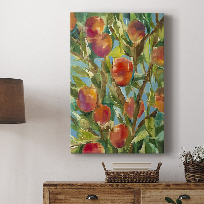 Just Peachy - Cavas enveloppés de galerie, H 18 po x l 12 po