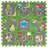 Sorbus 9-Piece Puzzle Play Foam Interlocking Tile Mat in Traffic Print