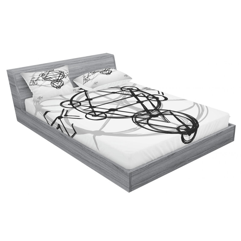 Microfiber Sheet Set, Queen Sheet Set with Fitted Sheet