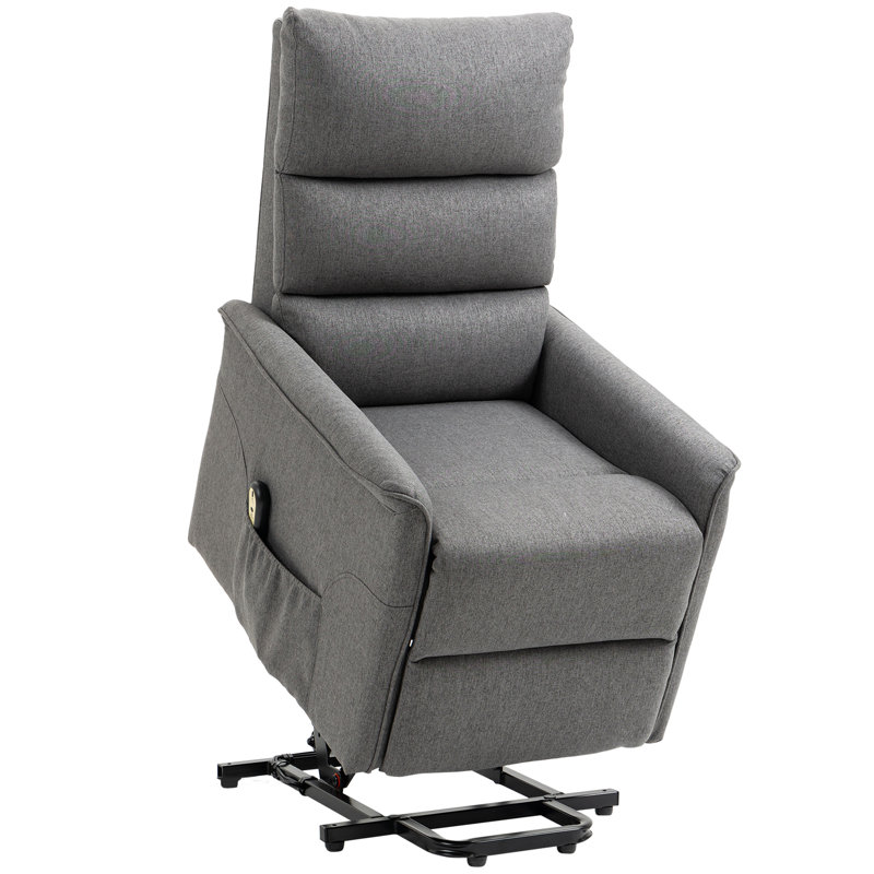 Fauteuil inclinable lève-personne standard de 26 po de largeur à 100% polyester, Polyester 100 % gris foncé