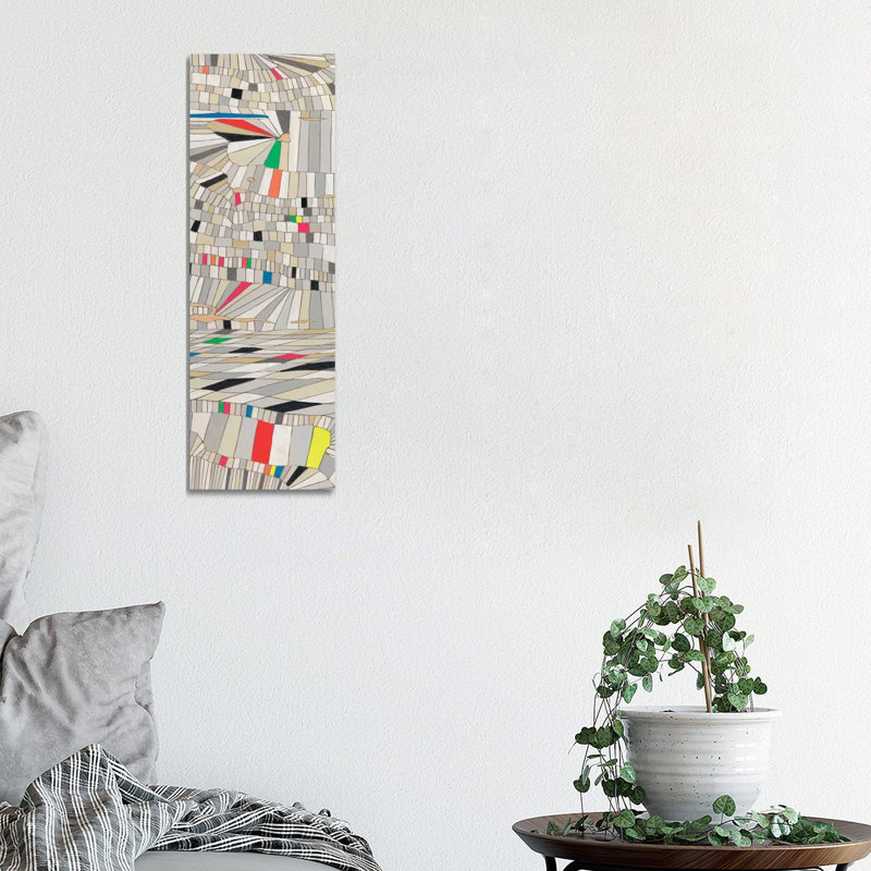 Hi-Fi Grain II by Nikki Galapon - Wrapped Canvas Panoramic Gallery-Wrapped Canvas Giclée, 30.48 cm H x 91.44 cm W x 1.91 cm D