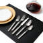 Ensemble de couverts 20 pièces à motif de corde rétro, poignées texturées à la main, acier inoxydable 18/10, va au lave-vaisselle, couverts durables pour les repas de tous les jours et les occasions spéciales