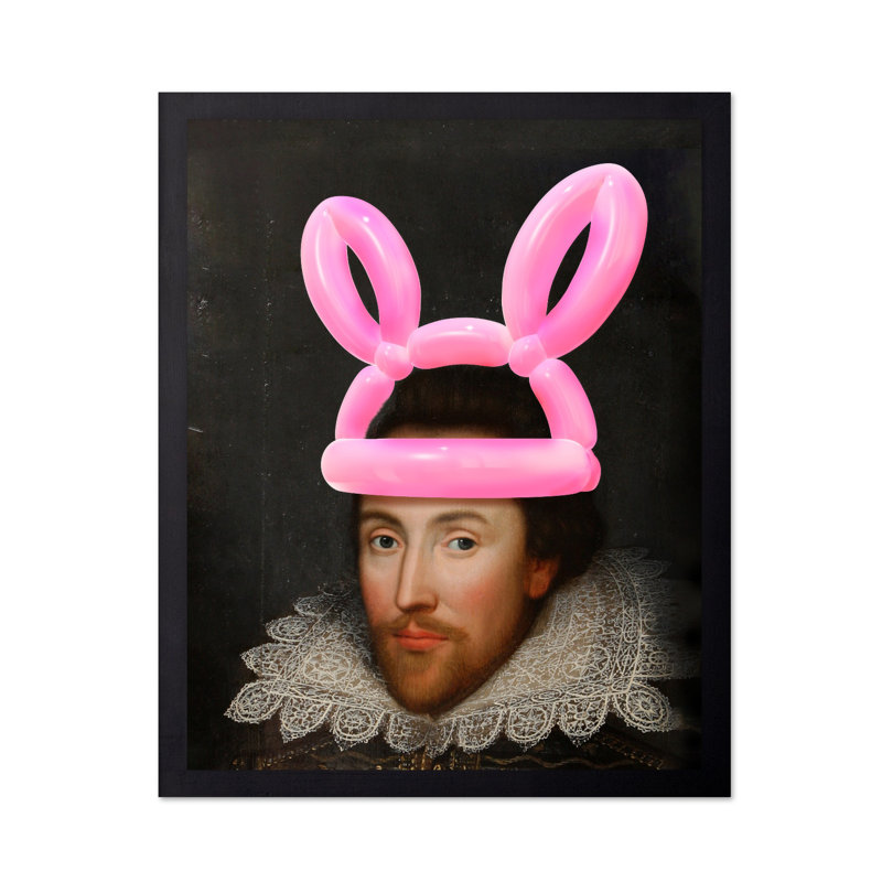 Oreilles de lapin Shakespeare, 24"H x 32"W, Poster, Black Framed