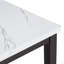 Ensemble de table de salle à manger 5 pièces pour 4 personnes, table de cuisine moderne et ensemble de 4 chaises, table de salle à manger en marbre avec 4 chaises rembourrées pour petits espaces-1186026356-1186026357