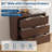 32" Modern Fluted Nightstand Bedside Table with 3 Drawer, Curved Profile End Table for Bedroom, Living Room-536707428