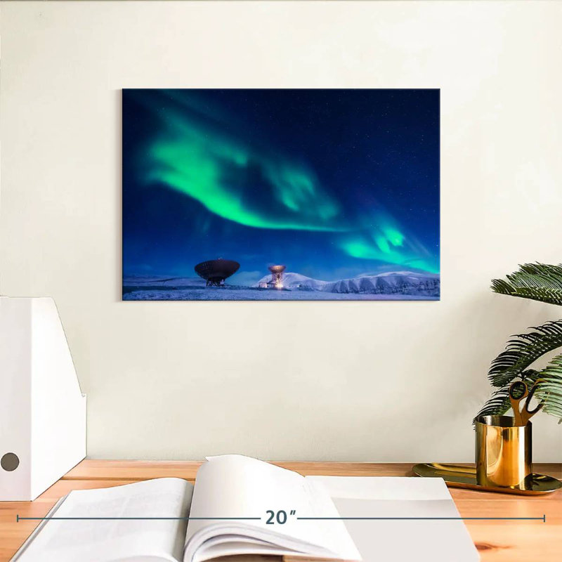 Alvord Longyearbyen Northern Lights, H 8 po x l 12 po