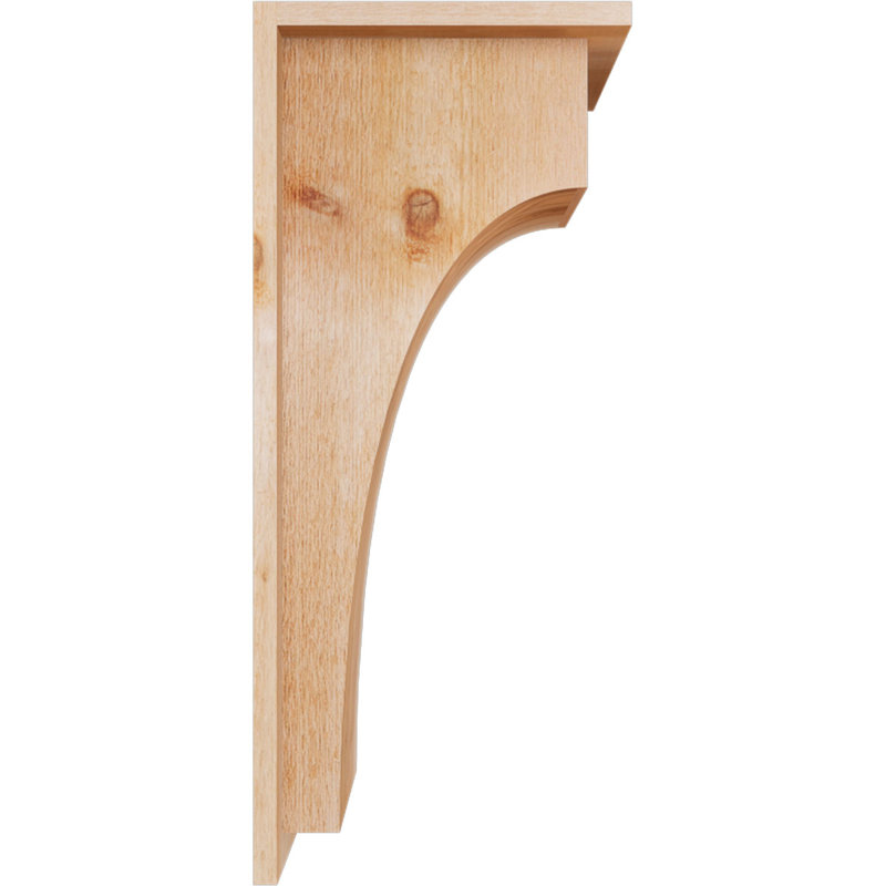 Corbeau Huntington avec plaque arrière, H 28 po x l 8 po x P 12 po, Cèdre rouge, Sciage brut