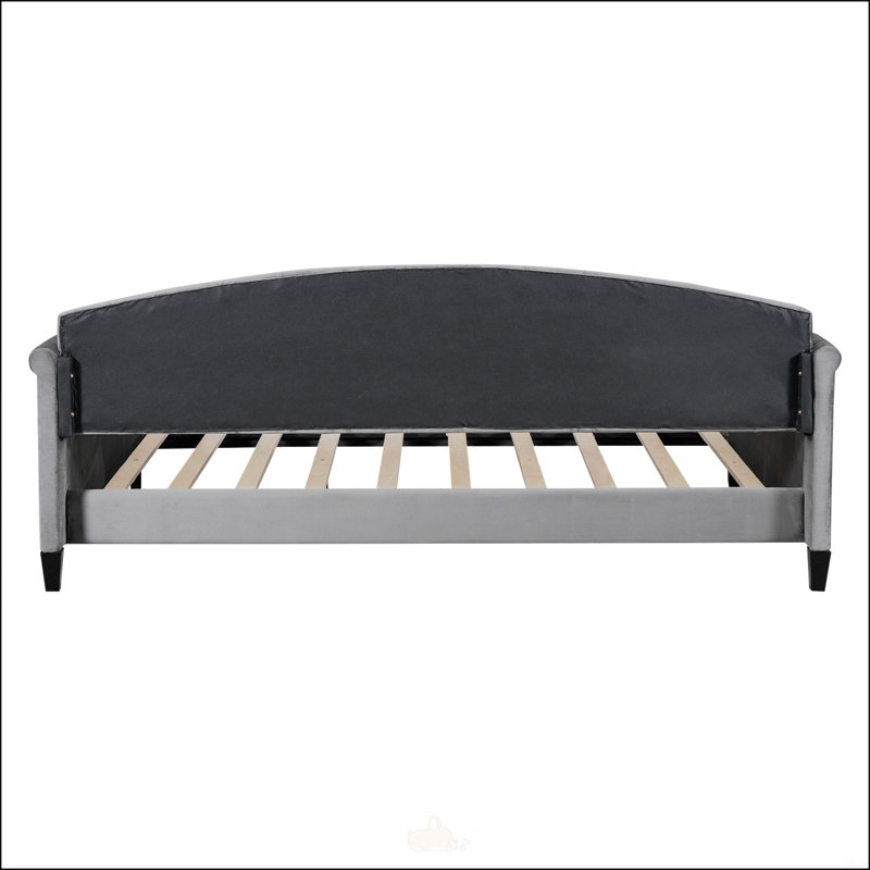 Modern Luxury Tufted Button Daybed, Gray, Full
