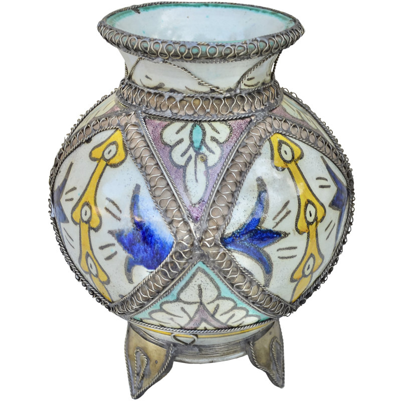 Vase antique en céramique andalou