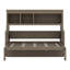 Lit escamotable simple avec bureau, cadre de lit mural en bois avec tablettes de rangement, cadre de lit armoire de ferme peu encombrant-2129735272