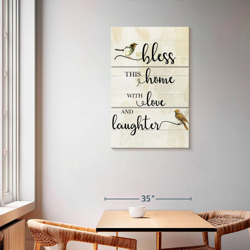 Plaque murale Kema Bless This Home, H 57 po x l 36 po