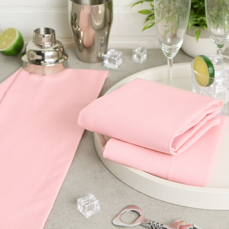 Jeté plat, Ensemble de 3, Rose