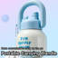 Bouteille d'eau isolée avec paille 680 ml-118162704