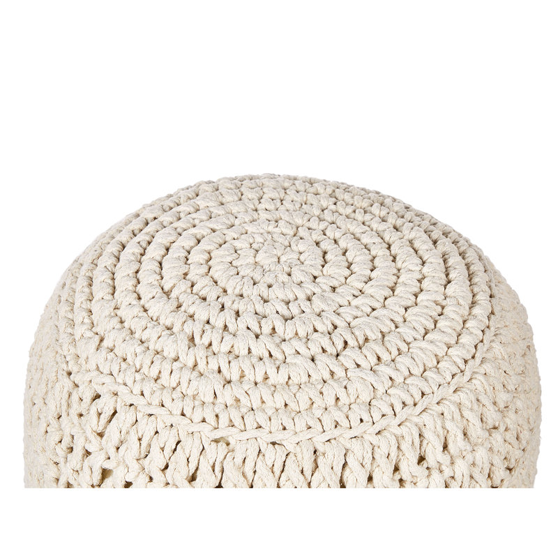 Strathearn 40cm Wide Round Pouf Ottoman